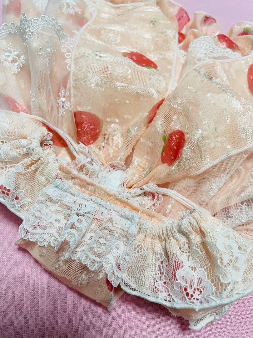 ゆきひな　ハンドメイド　犬服　わんこ服　2段フレアバルーンワンピ