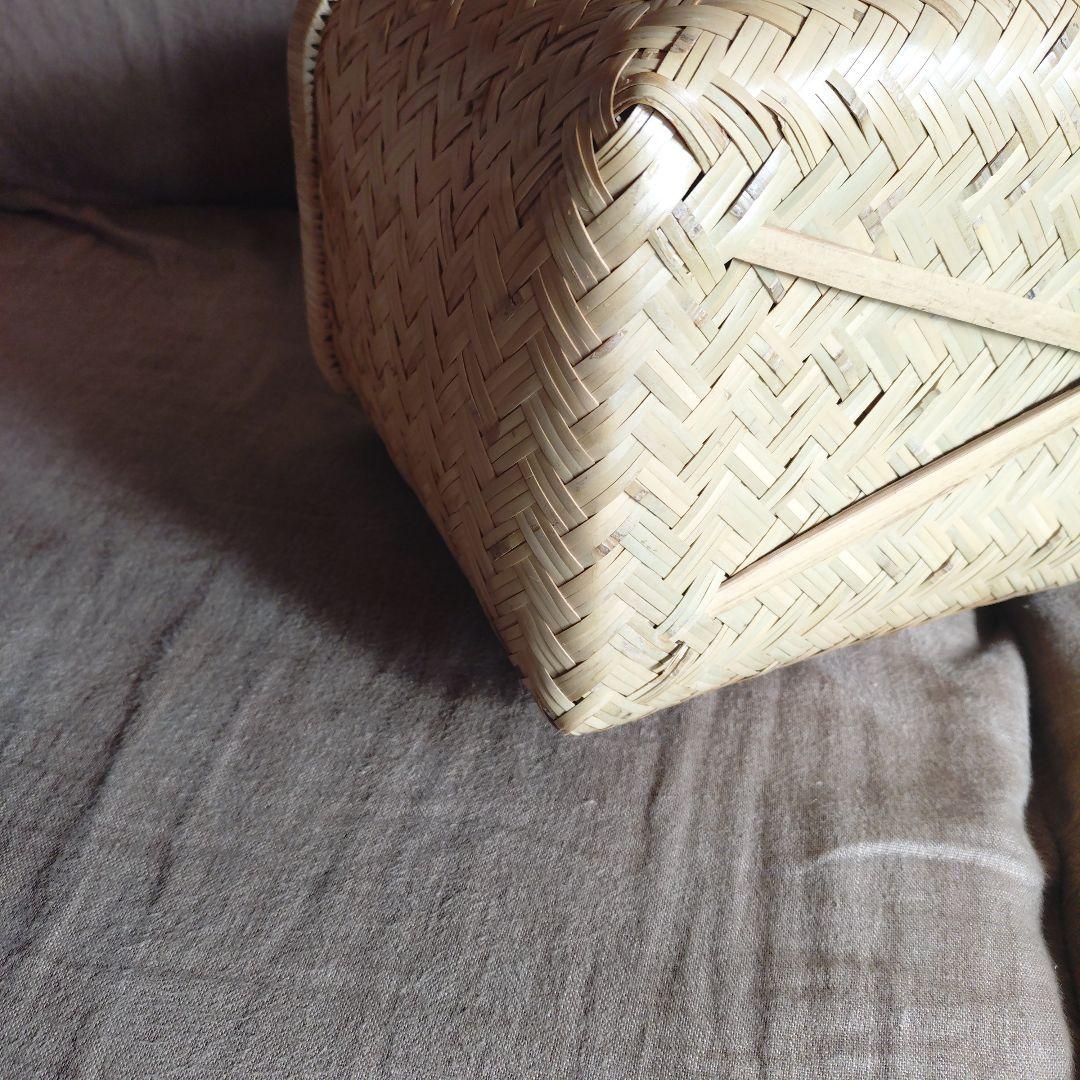 鳥越竹細工岩手県産　市場カゴ