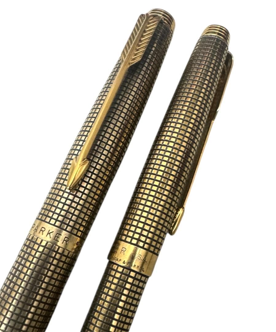 ★PARKER 75　STERLING SILVER　万年筆　ペン先14K