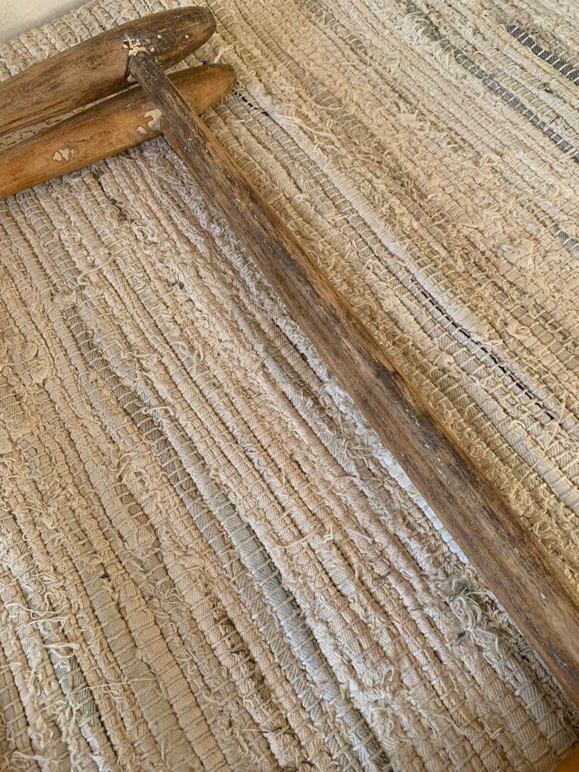 フランスアンティークタオルハンガー※キルトラック※トルション掛け※剥離家具※無垢