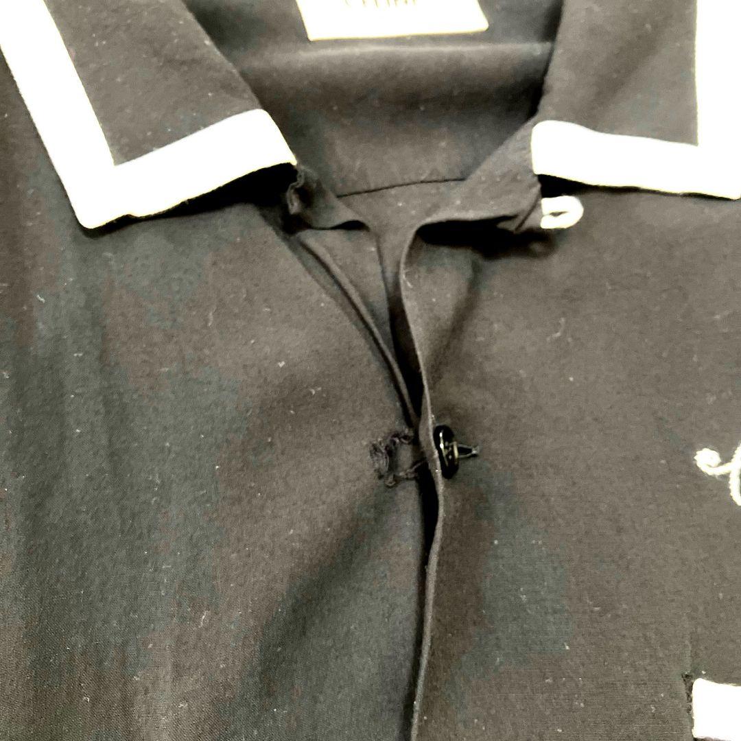 セリーヌ CELINE ブラック　ボーリングシャツ　38