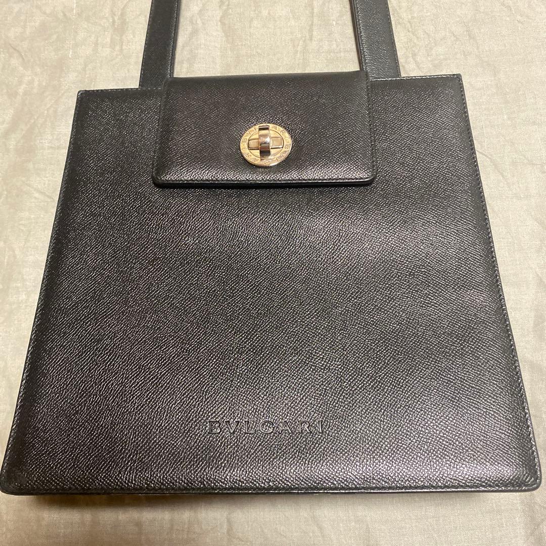 d*9様 BULGARI ブラック ショルダーバック