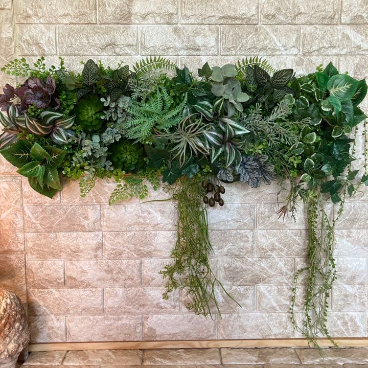 光触媒　人工観葉植物　ウォールグリーン　造花　インテリア60353