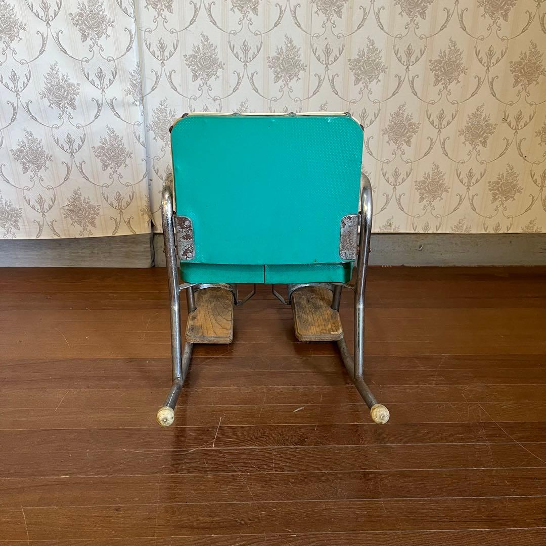 【アンティーク】昭和レトロ ロッキングベビーチェア 赤ちゃん椅子 遊具付き