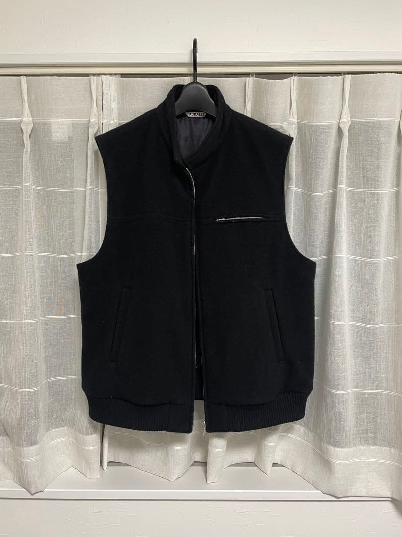 トップス AURALEE CASHMERE WOOL MOSSER VEST