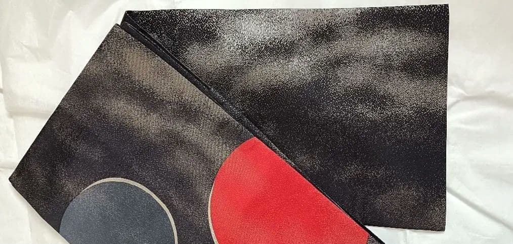 袋帯 ikki流 ブラックに銀