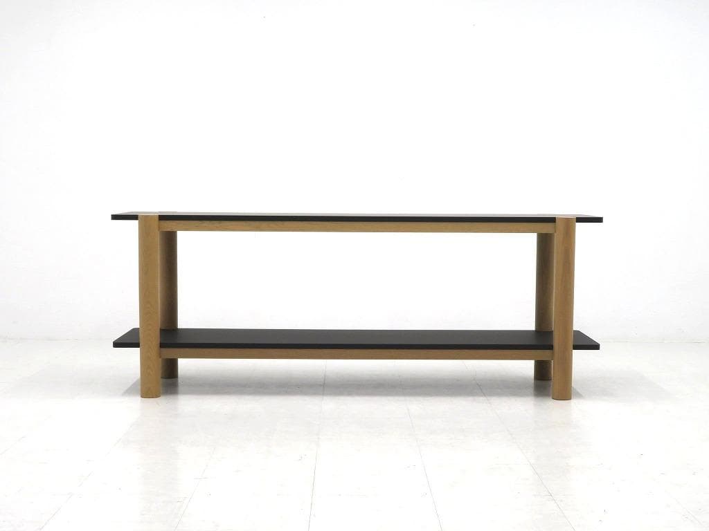 展示品　シボネ　リノリウム　オーク材　サイドボード　シェルフ　飾り棚　テレビ台