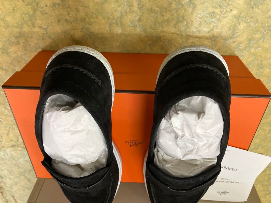 美品 エルメス HERMES ローファー スウェードレザー 41.5(26.5)