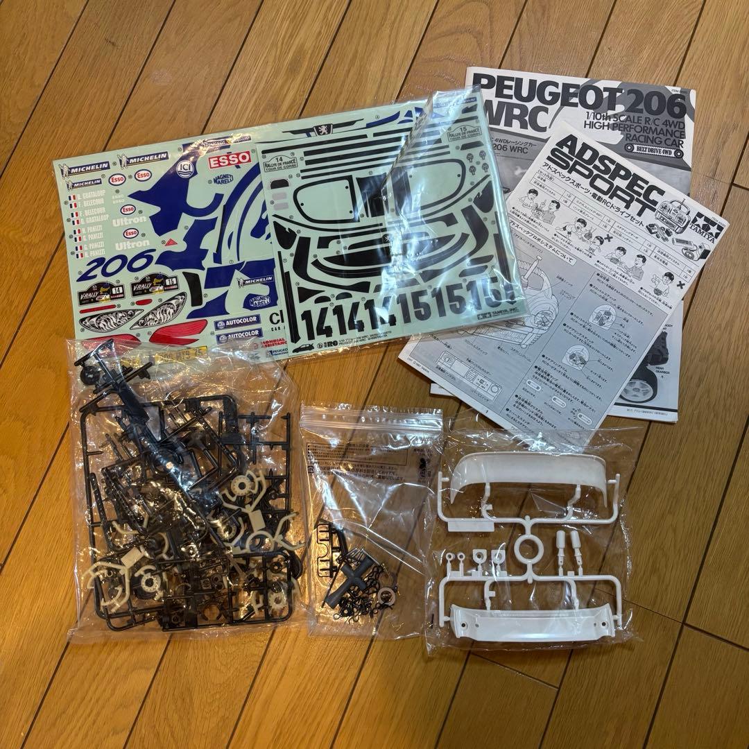 タミヤ / プジョー206 1/10 プロポセット