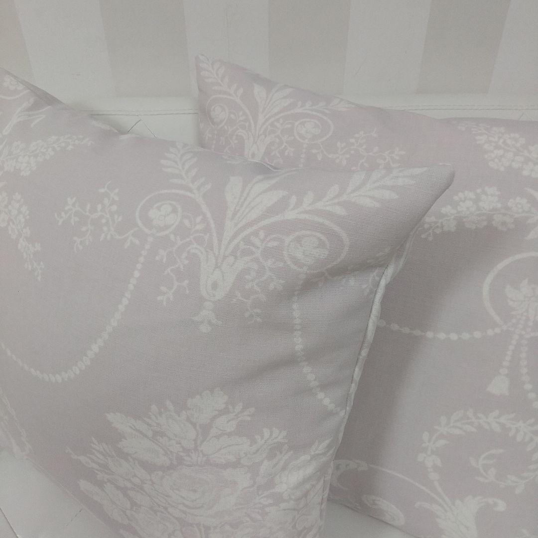 ジョゼッテアメジト2枚の価格 ハンドメイドクッションカバー ローラアシュレイ