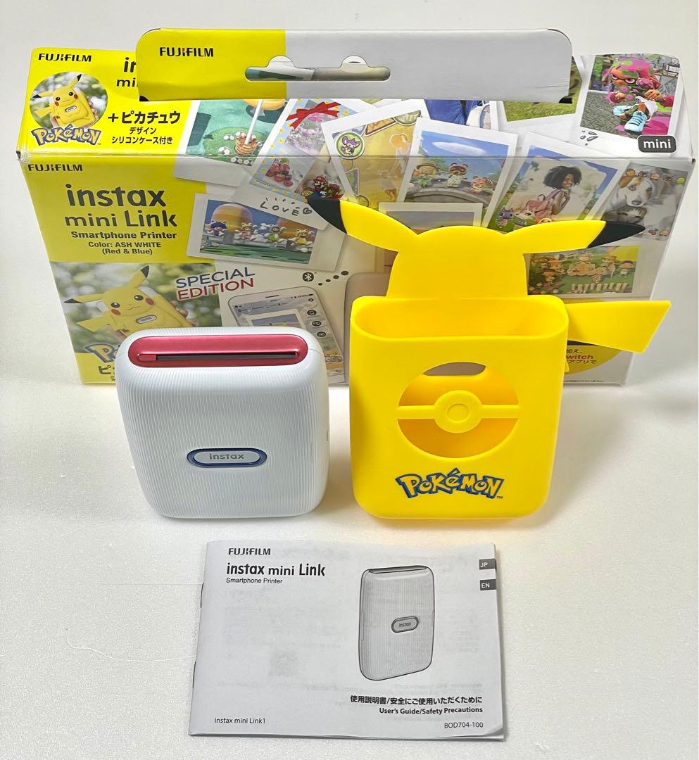 チェキプリンター instax mini Link　ピカチュウ　 フィルム　美品