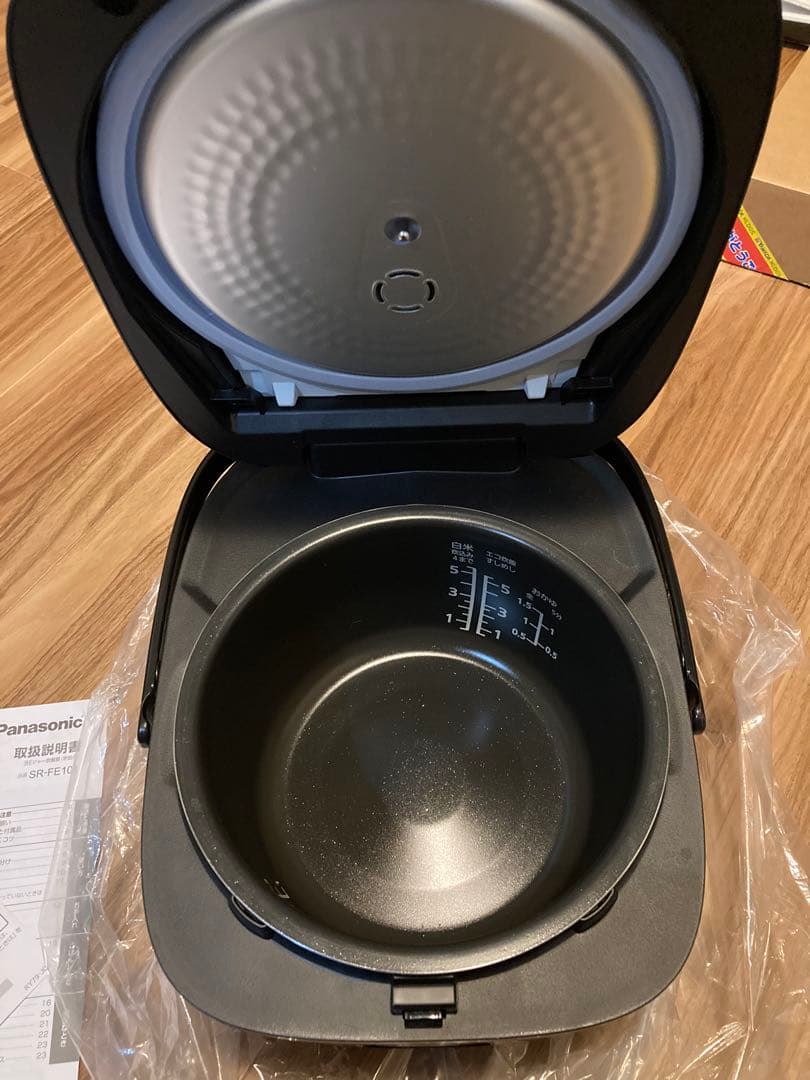 パナソニック 炊飯器 5.5合 2段IH 備長炭釜 ブラックSR-FE101-K