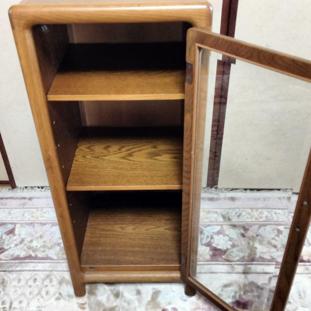 アケボノ工芸　キャビネット 飾り台 電話台 曙工芸製作所 ナラ？オーク？