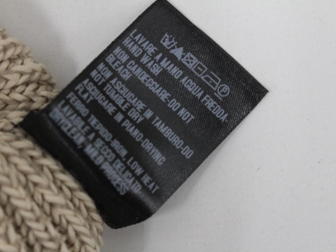 ▲美品 グッチ GUCCI グッチ リブ編 ニットセーター ベージュ Sサイズ