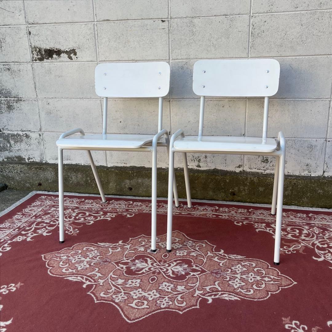 2点セット◾️ Francfranc フランフラン スタッキングチェア 椅子 B