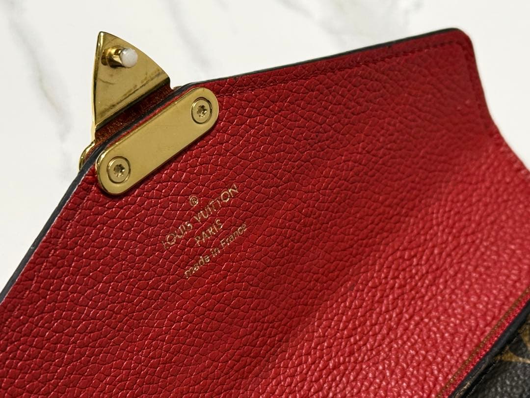 【美品な方】ルイヴィトン モノグラム 長財布 ポルトフォイユ パラス スリーズ