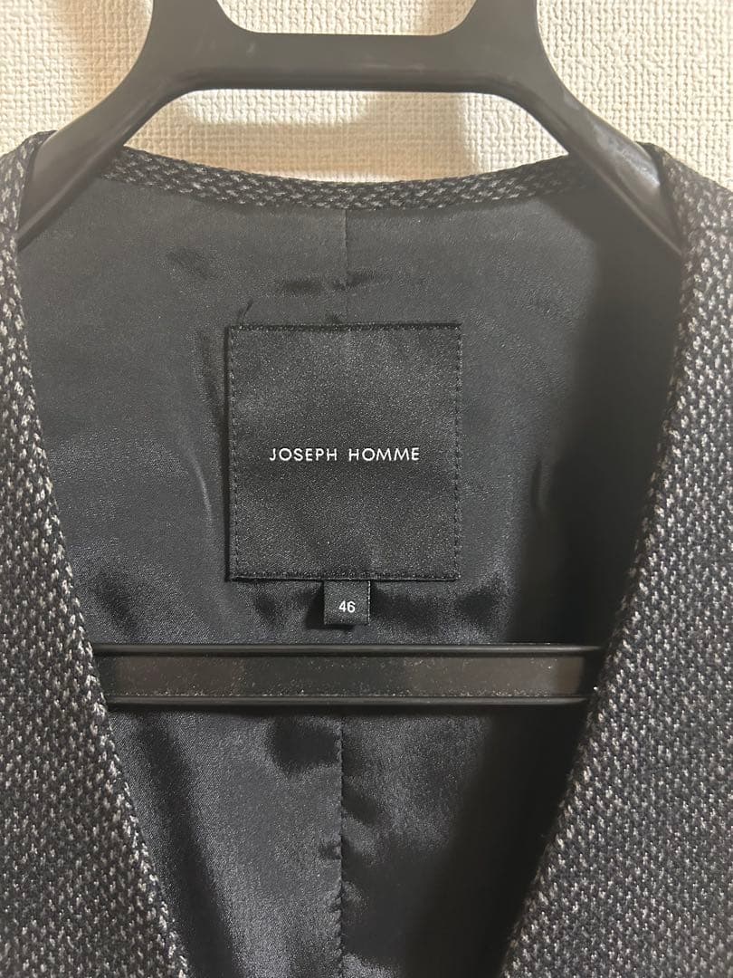 JOSEPH HOMME セットアップ46 ジャケット ジレ リブ パンツ