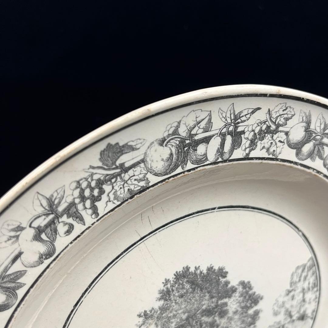 フランスアンティーク皿　クレイユStoneCoquerel et Le Gros