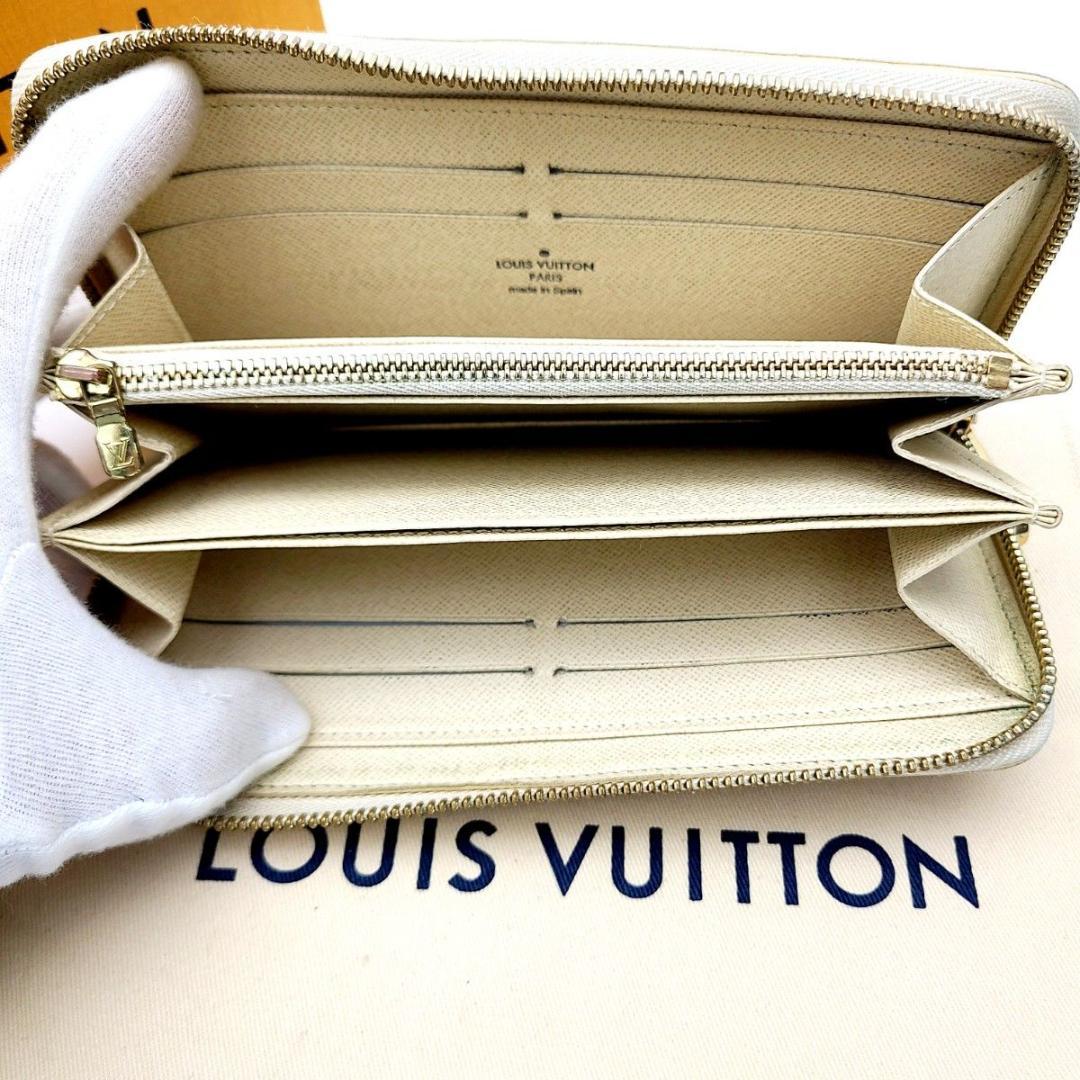 良品 ルイヴィトン 長財布 ジッピーウォレット ダミエアズール N41660