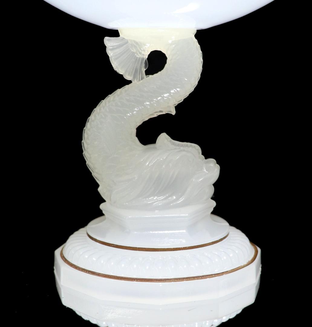 オールド・バカラ 大型 ドルフィン造形 金彩 コンポート オパーリンクリスタル製