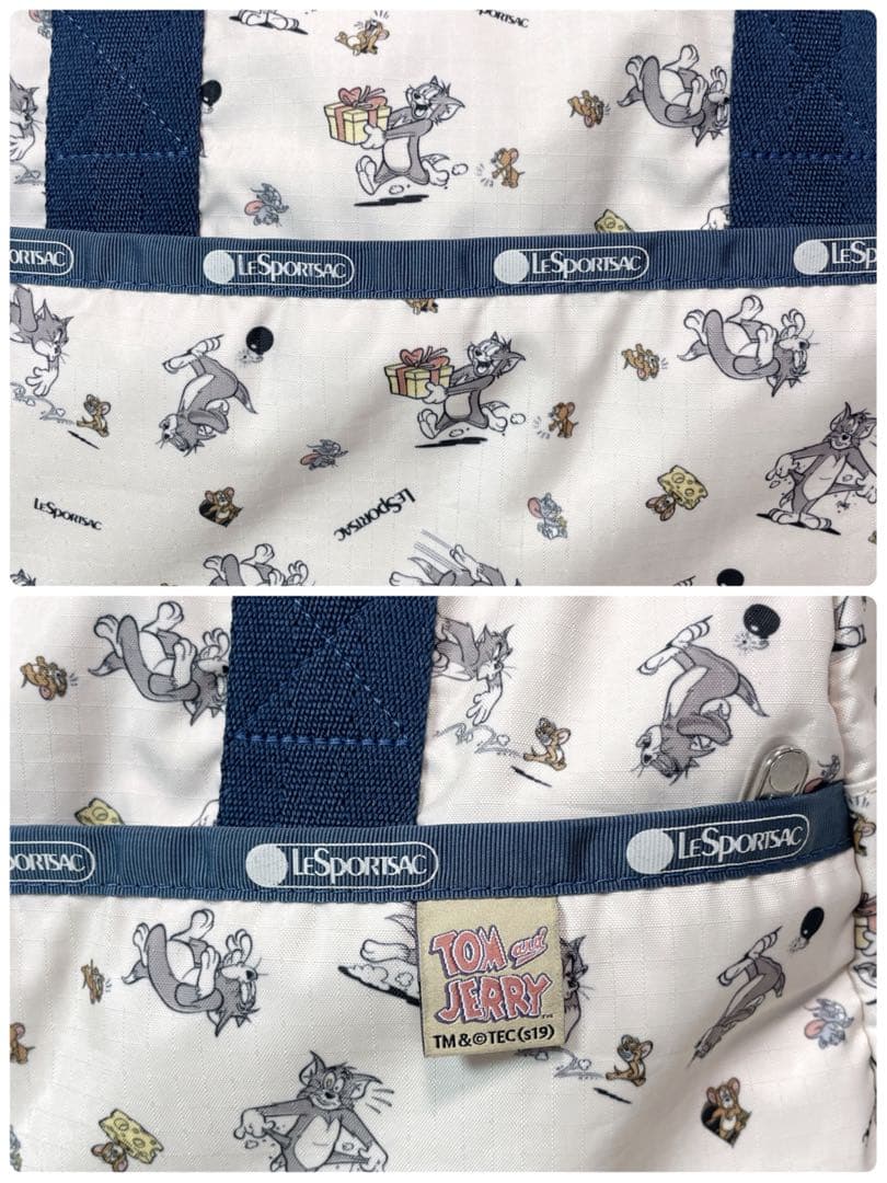 【超希少】LeSportsac トムとジェリー コラボ ボストンバッグ 大容量