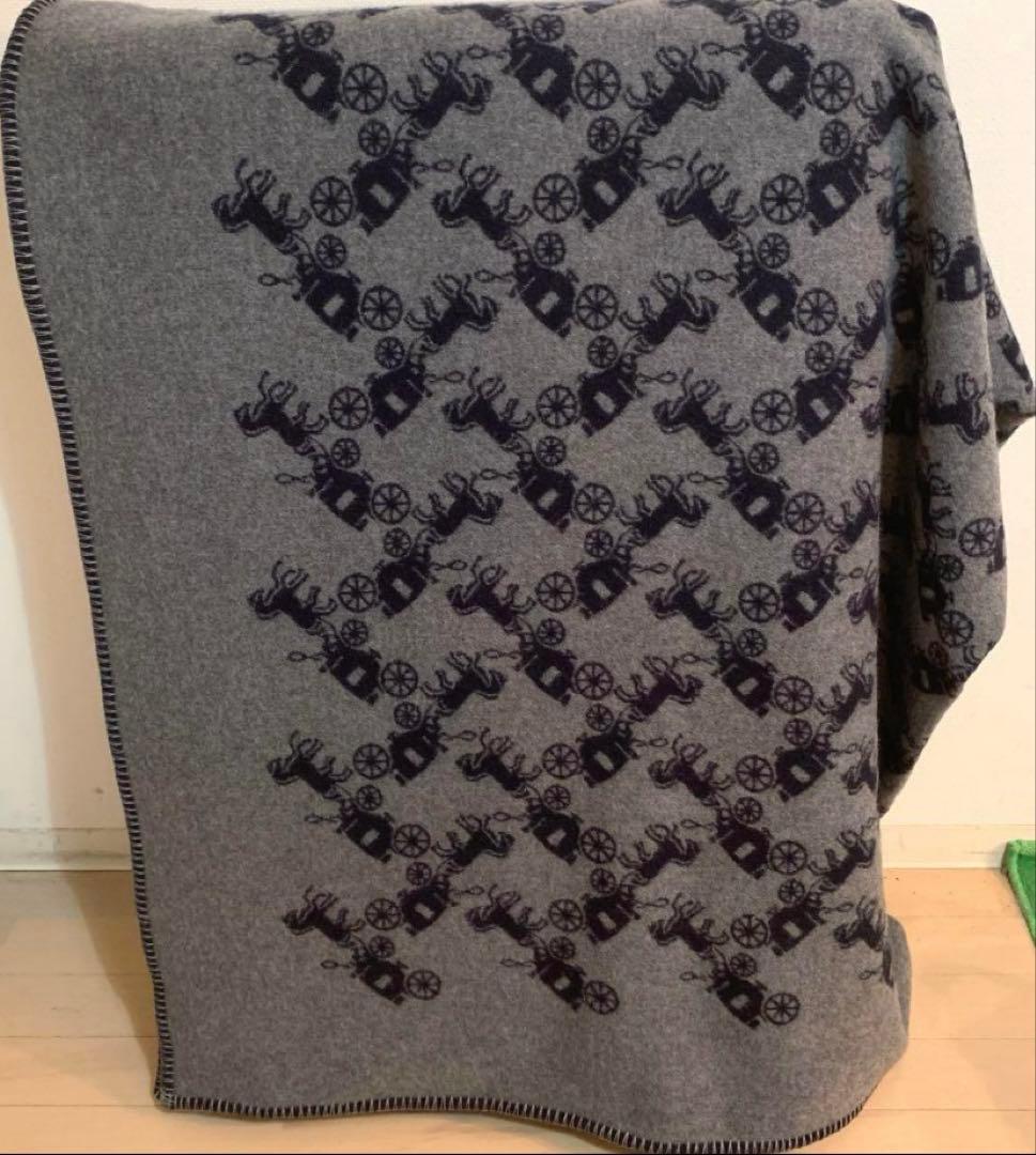 コーチ　イタリア　ブランケット　毛布　マフラー　ソファカバー　膝掛け　ブランド