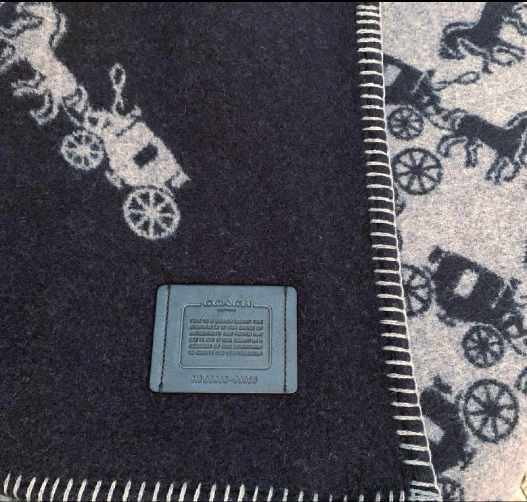 コーチ　イタリア　ブランケット　毛布　マフラー　ソファカバー　膝掛け　ブランド