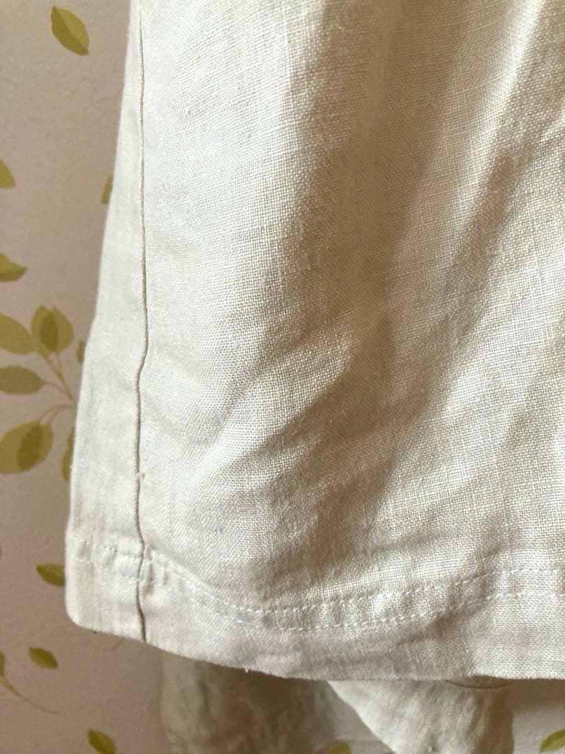 [新品]  Eddie Bauer エプロン　リネン100%　生成