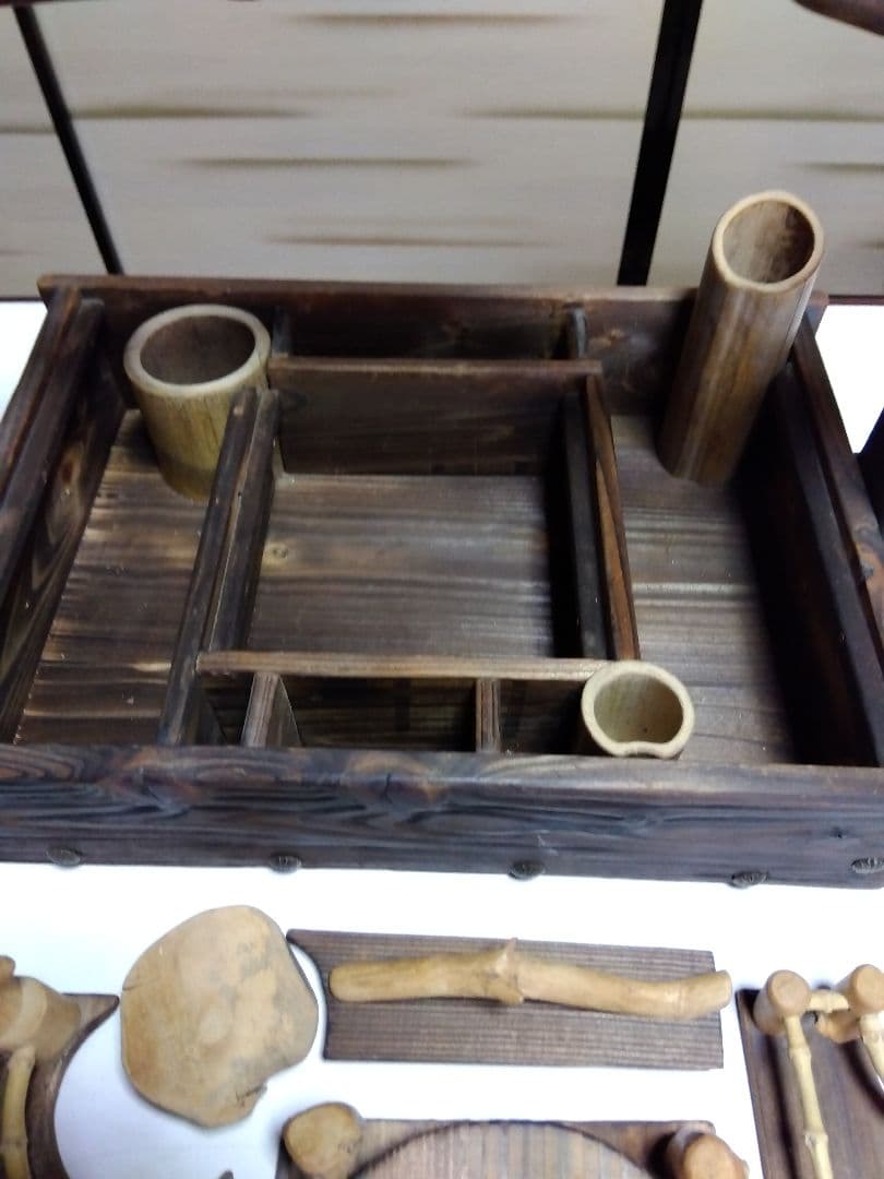 木製 手作り　煙草盆　芝居　小道具