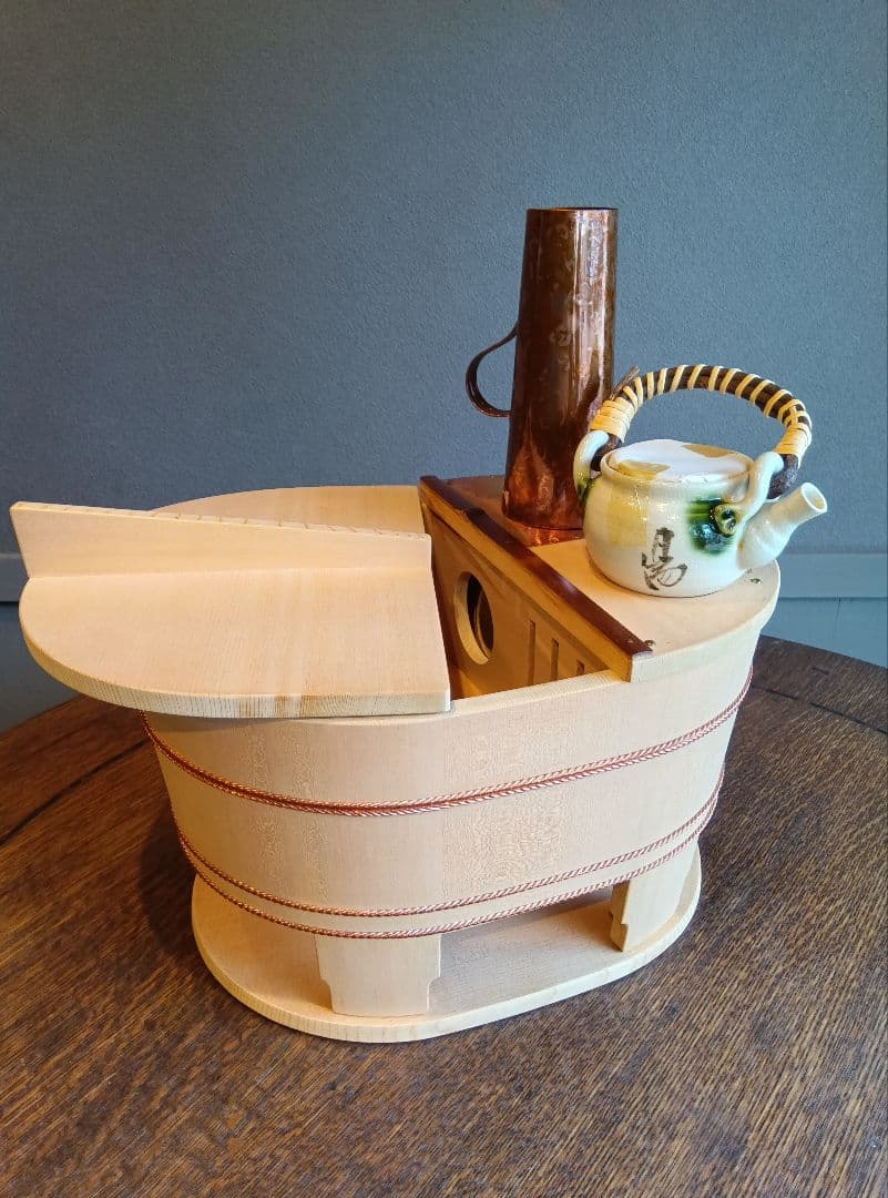 京都　たる源　湯豆腐桶　未使用品　工芸　木工　レトロ