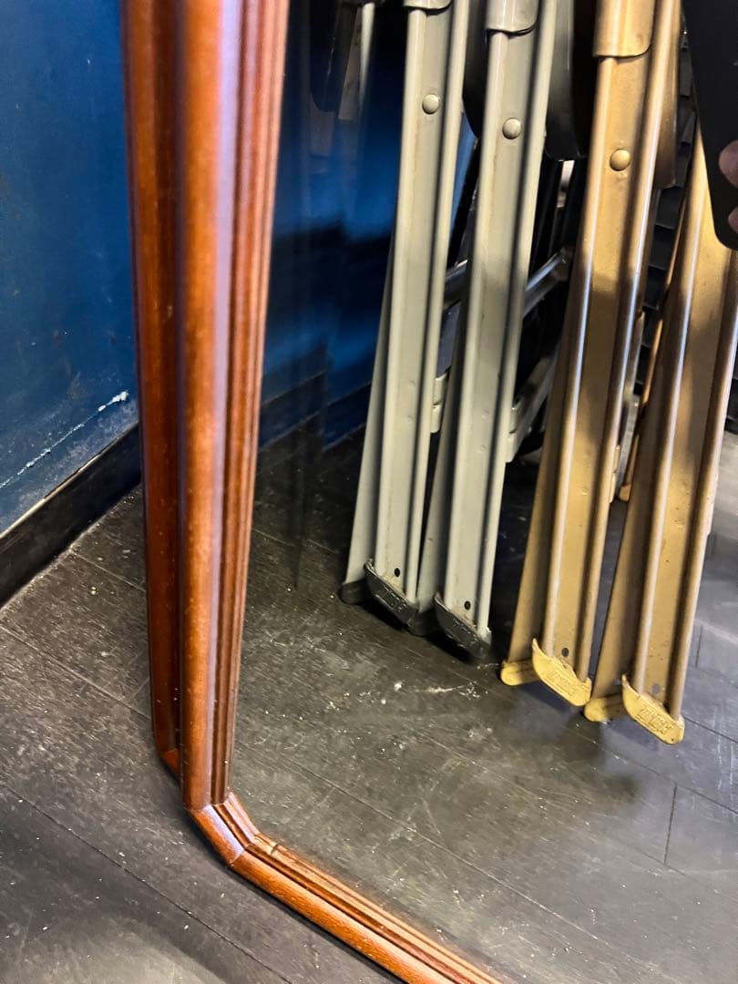 アンティーク イタリア製 八角形 オクトゴナル ミラー ビンテージ 全身鏡