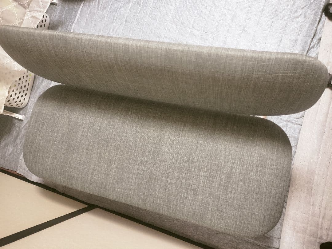 ニトリ　リラックスワイド 　リビングダイニングチェア　ベンチ　グレー　2人用