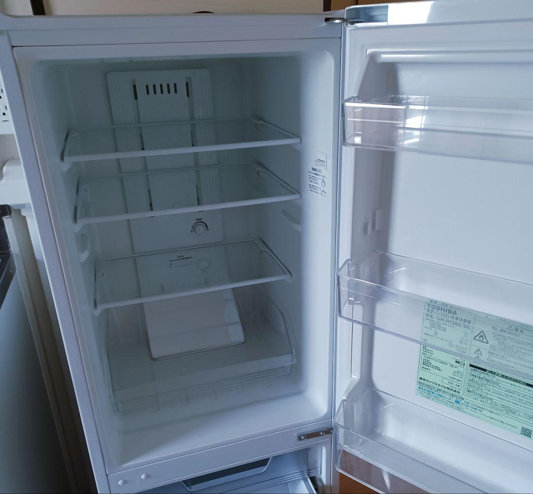 大阪府内限定 送料無料 TOSHIBA GR-R15BS 冷蔵庫 ホワイト