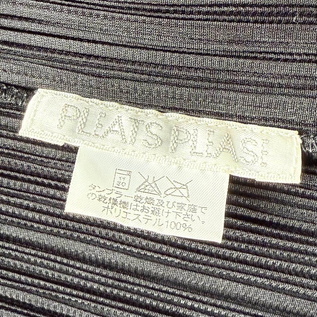 イッセイミヤケ【プリーツ プリーズ】ロングカーディガン／黒