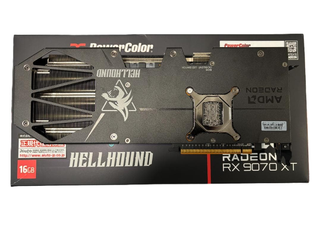 グラフィックボード・グラボ・ビデオカード PowerColor AMD Radeon RX9070XT HellHound