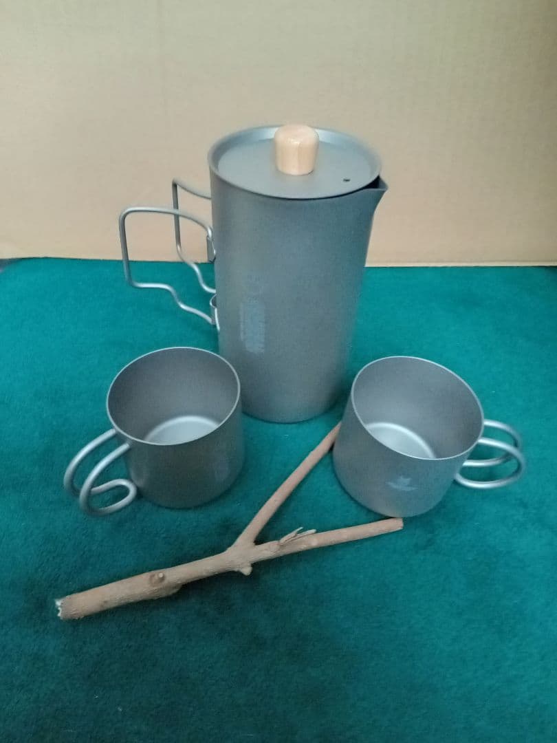 ☆チタン製フレンチプレスコーヒーメーカーセット＊シルバーアントとＪＳＦのコラボ製