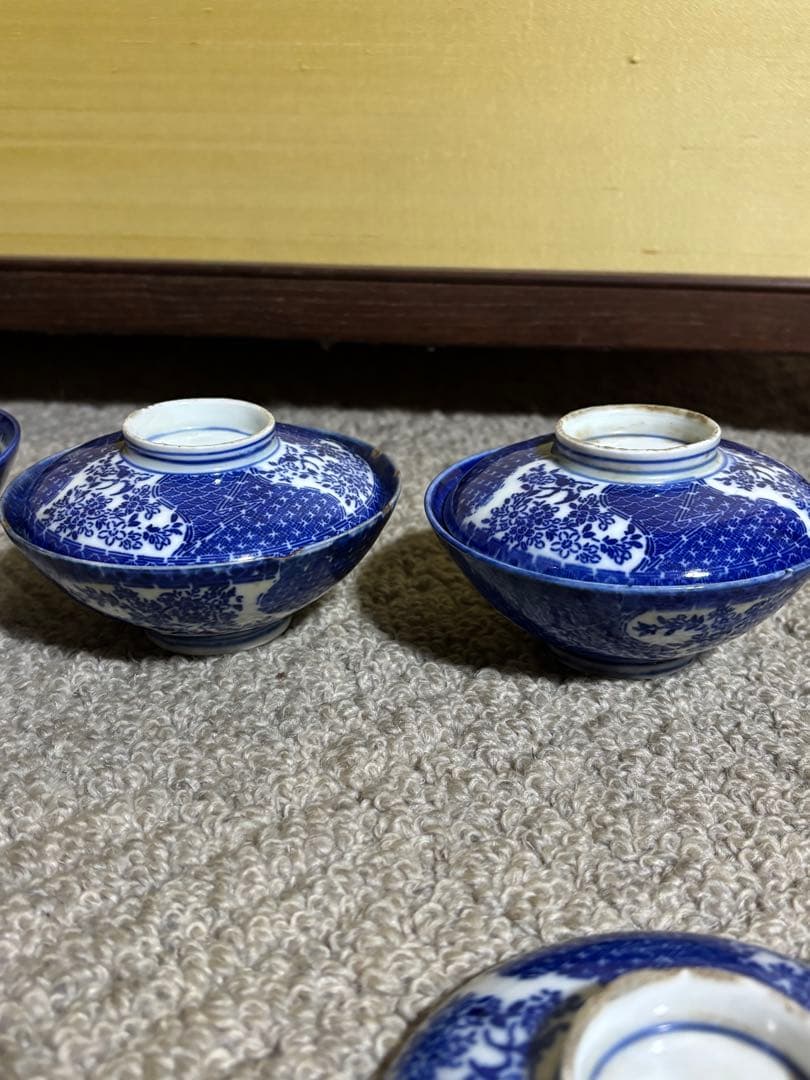 古伊万里 江戸時代 染付 蓋付あり 有田焼き 陶磁器 茶碗 まとめ 骨董品