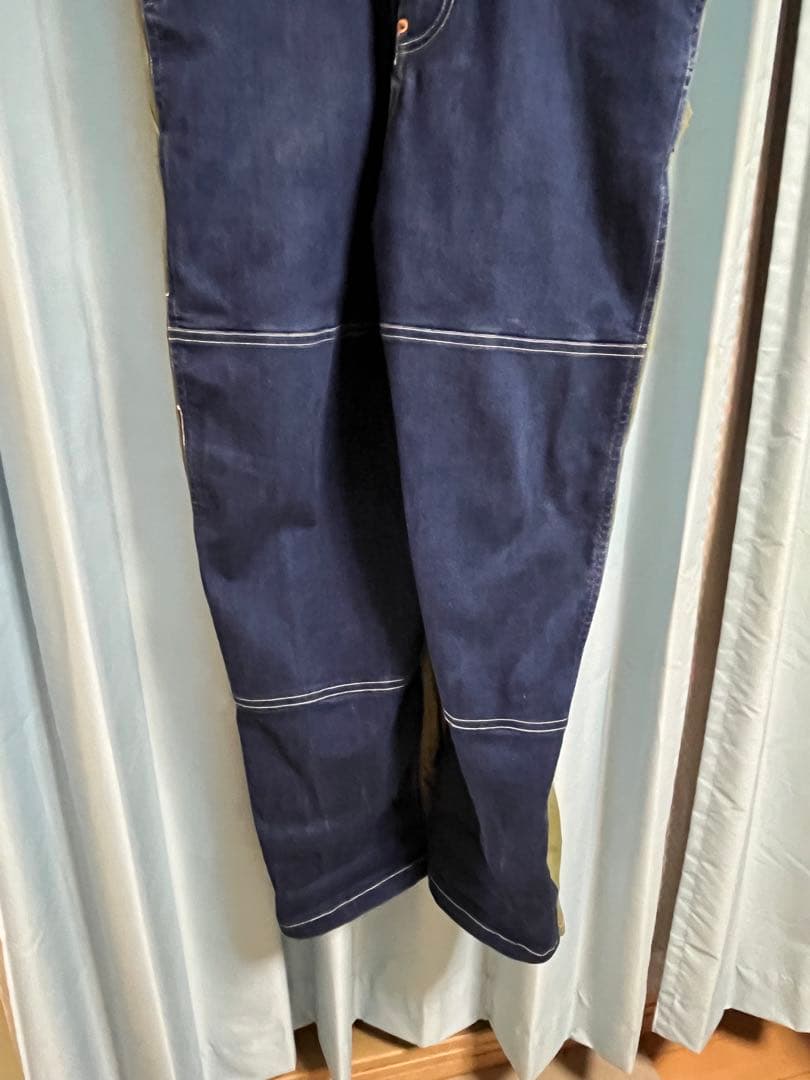 世田谷ベースコットンハーフパンツオーバーオール　M size