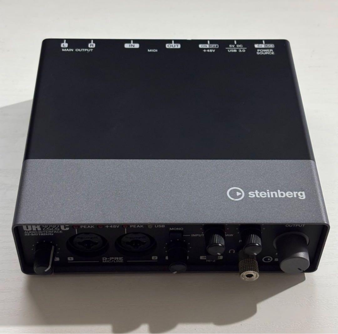 【新品】Steinberg UR22C MIDI対応・高音質録音