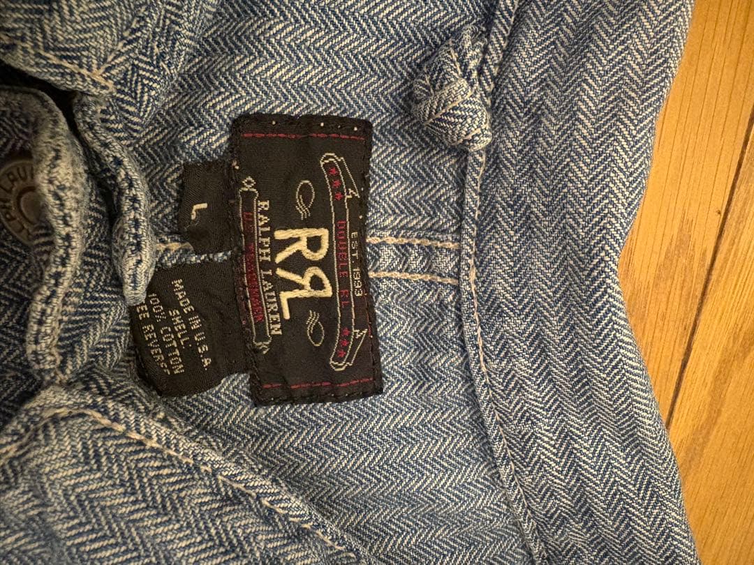 RRL Ralph Lauren ストライプ カバーオール　ダブルアールエル　L