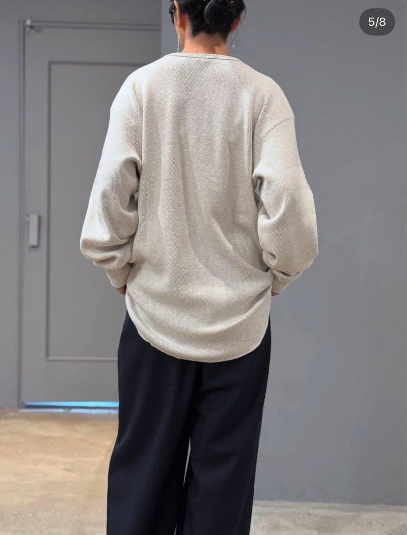 【chimala】WAFFLE CREW TOP 今季　XS新品未使用