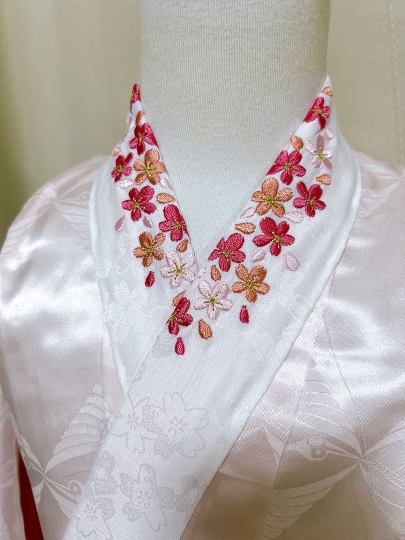 総絞り被布セット♡七五三　3歳　女の子　フルセット　一式　正絹　朱色