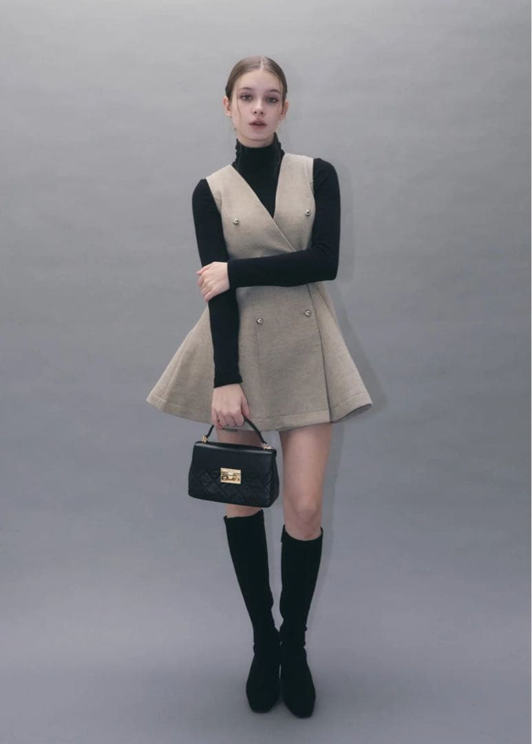 ワンピース yilon CLASSIC GILET DRESS