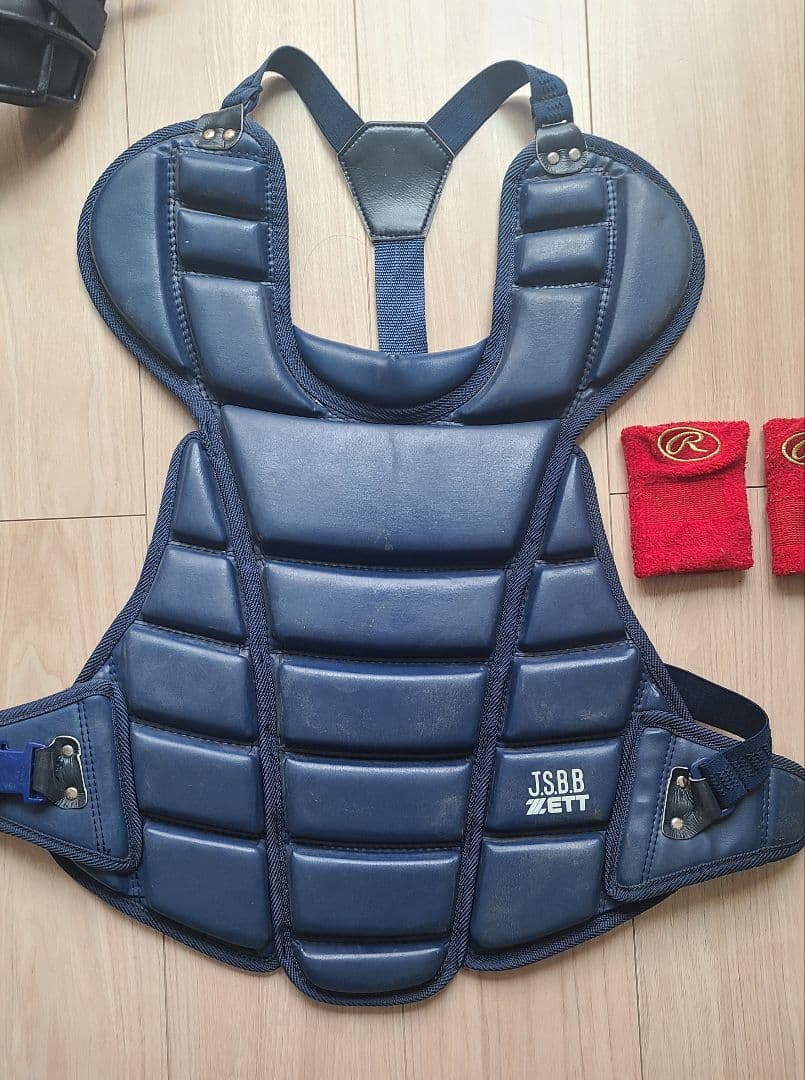 ZETT ミズノ 軟式野球用 キャッチャー防具 ネイビー