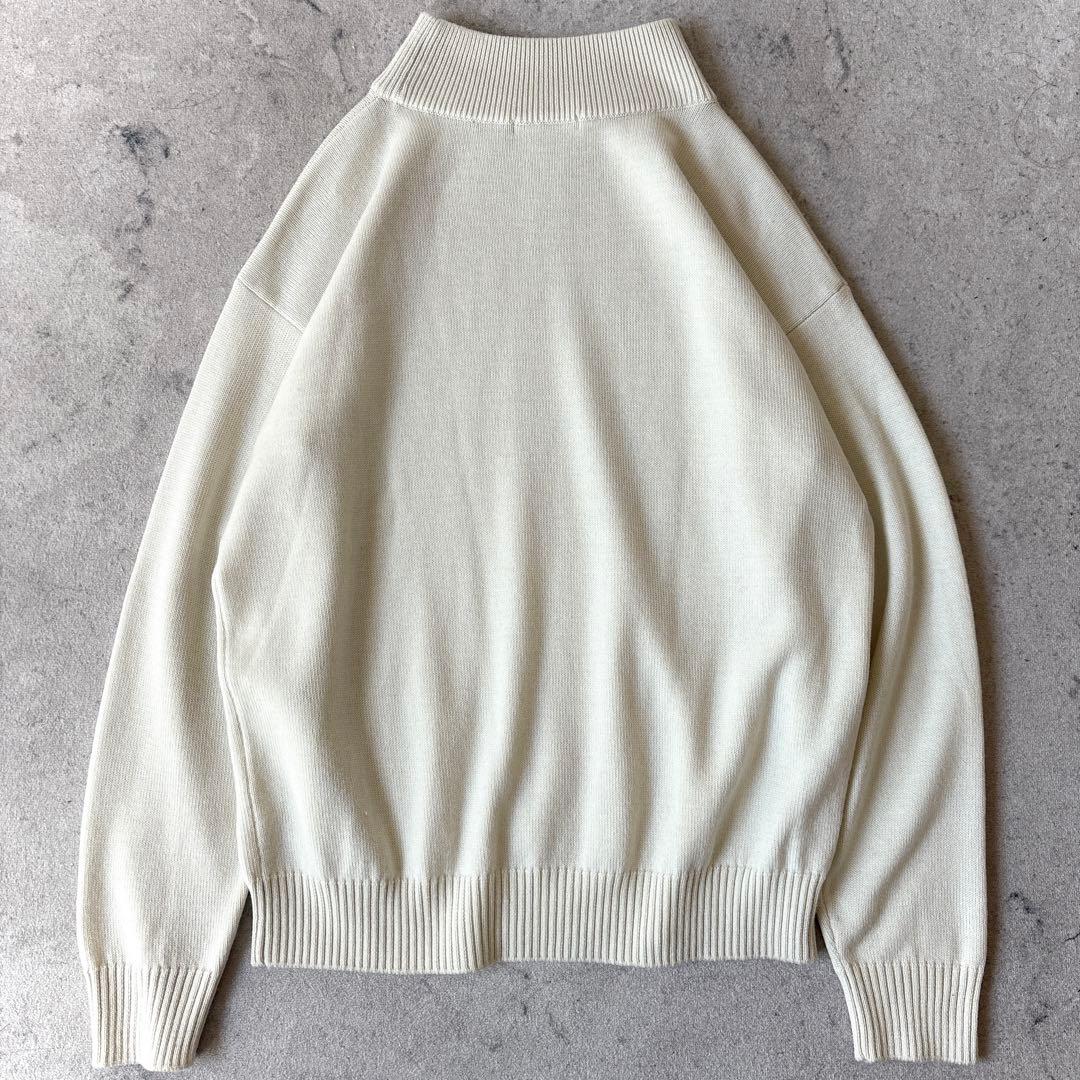 美品 イレーヴ Y 日本製 サイズ4 ウール モックネック ニット セーター 白