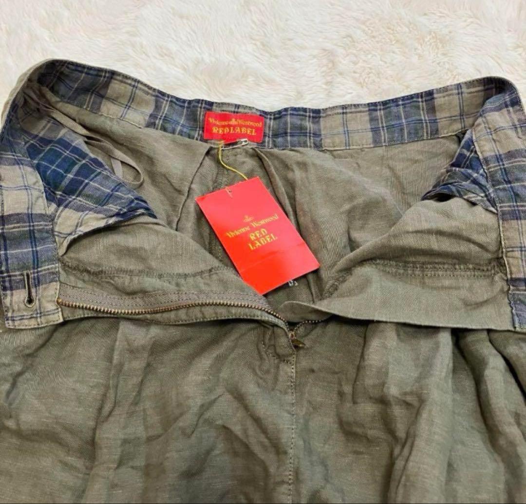 新品　ヴィヴィアンウエストウッド リネン混 サルエルパンツ