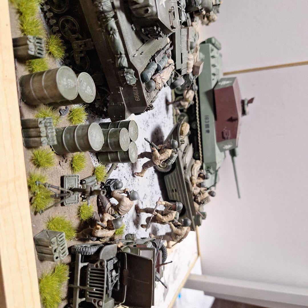 ジオラマ完成品　タミヤ1/35プラモデル