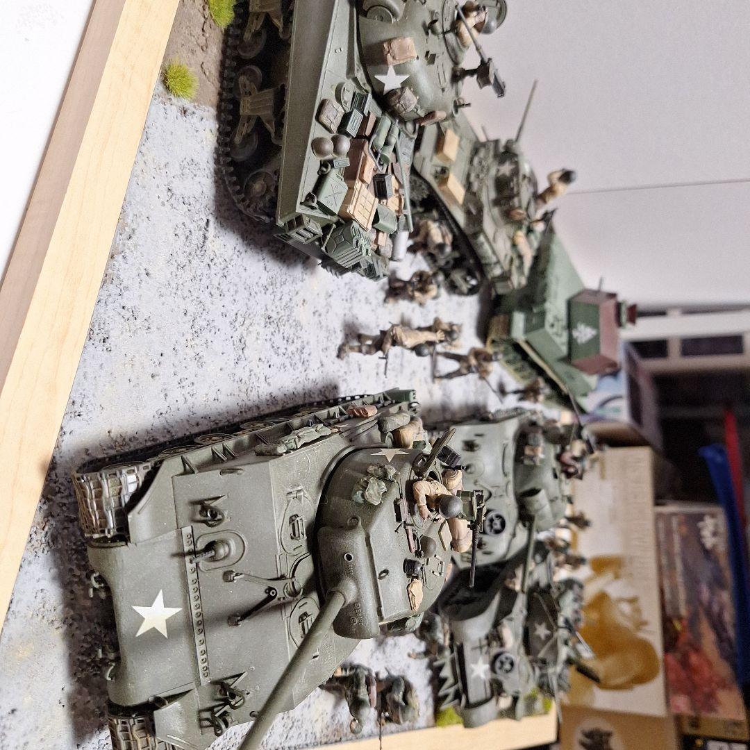 ジオラマ完成品　タミヤ1/35プラモデル