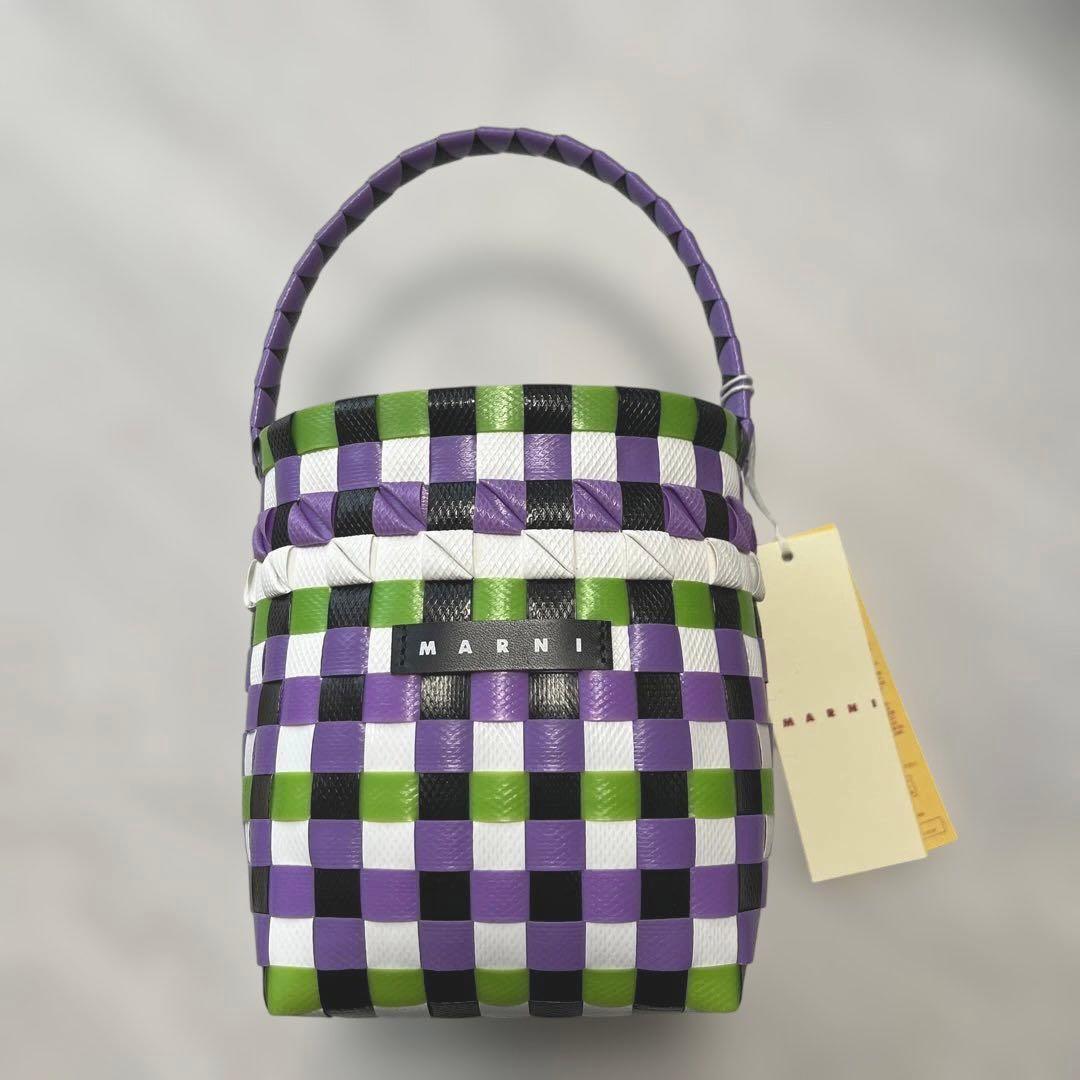 新品　MARNI ワンハンドル　カゴバッグ