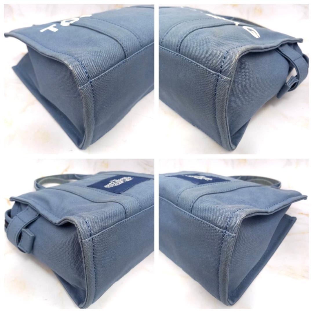 ✨良品✨ マークジェイコブス THE TOTE BAG 2way キャンバス 青